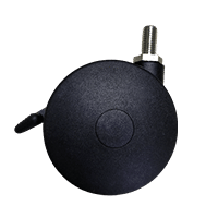 A black, circular cast iron dumbbell weight with a textured surface and a silver metal handle, set against a solid green background featuring subtle pool rollers accents. | AES - Pool Heating & Energy Efficient Products